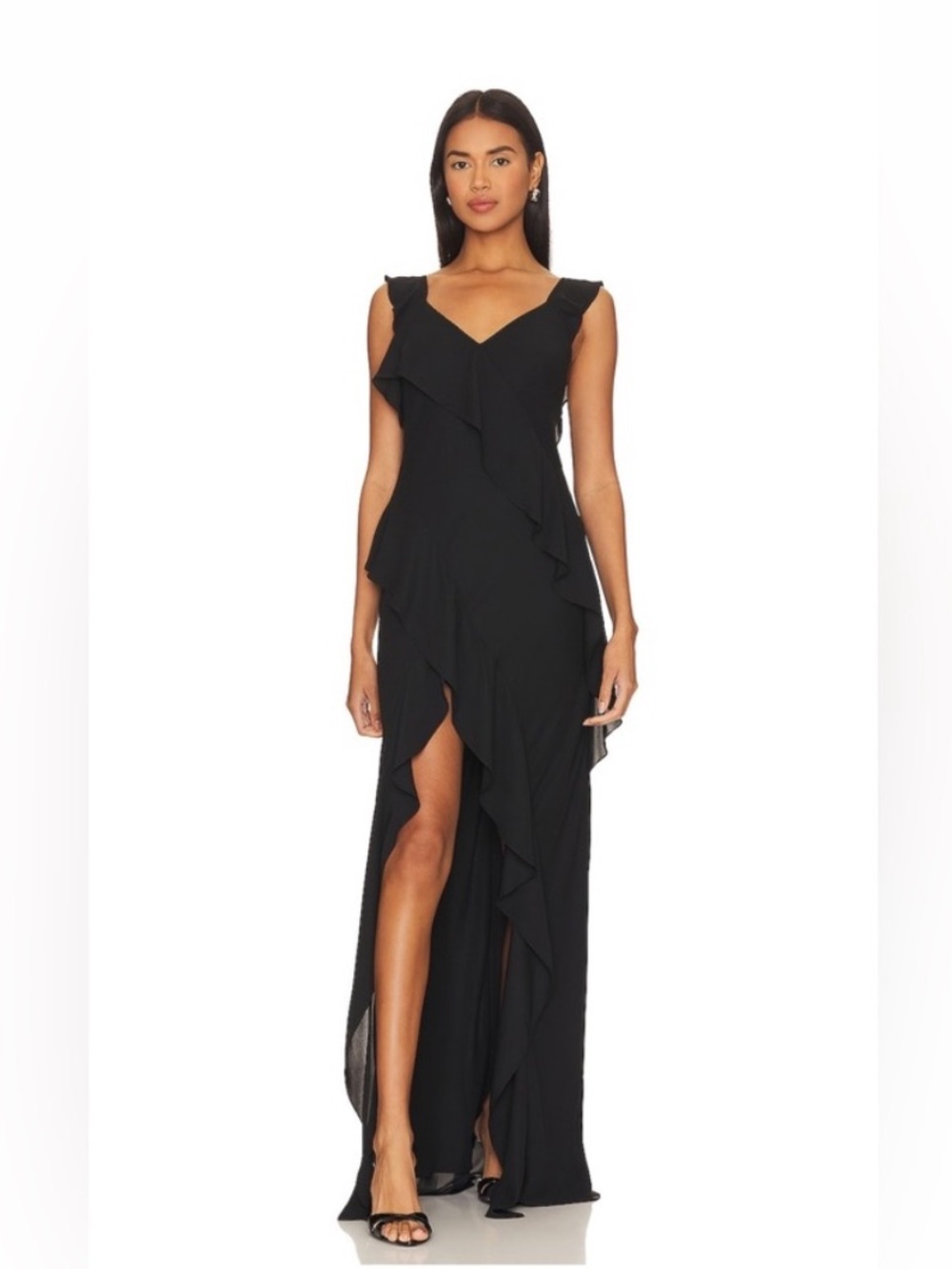 Amanda Uprichard Cantara Gown in Black